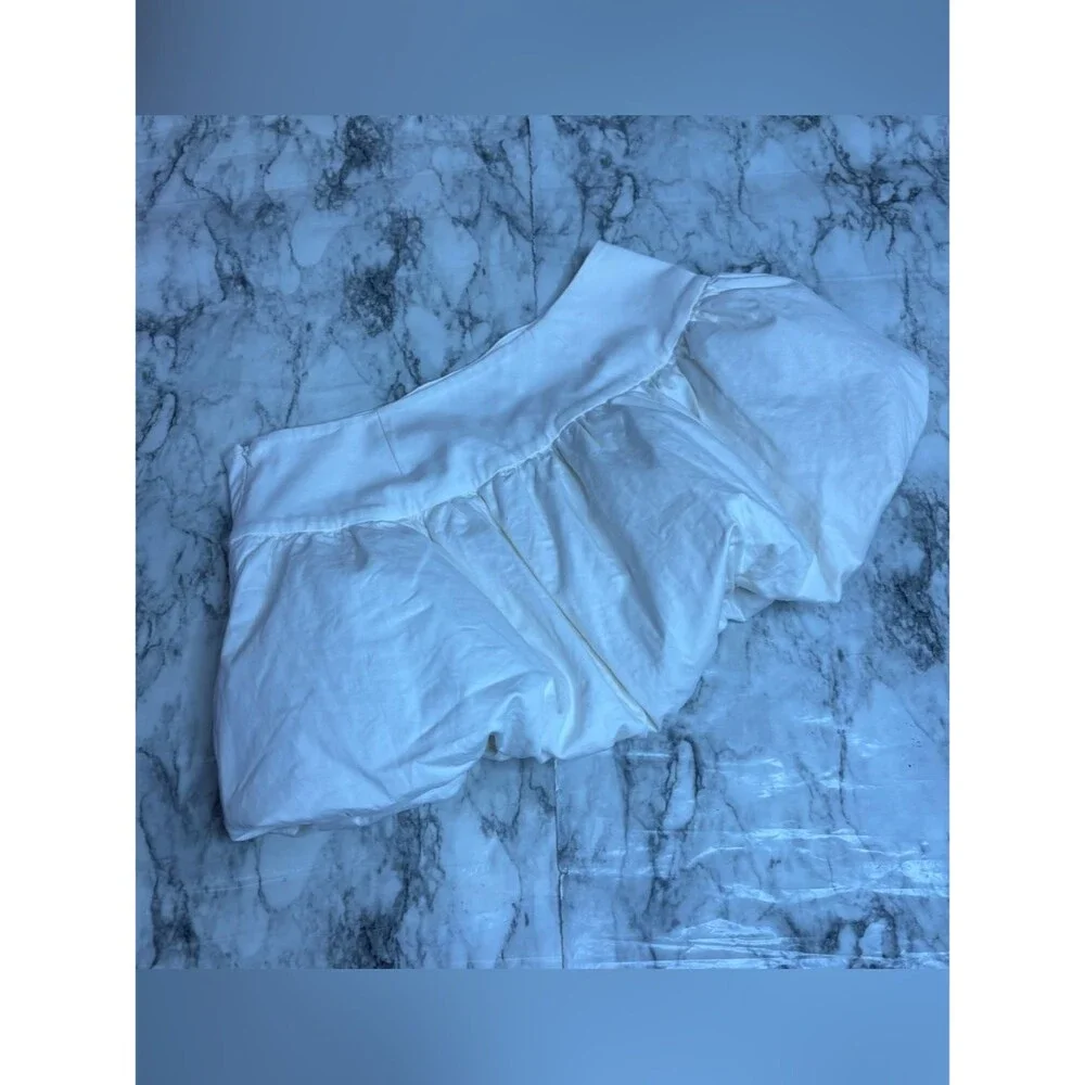MAJORELLE White Luana Mini Skirt ivory size medium short club festival